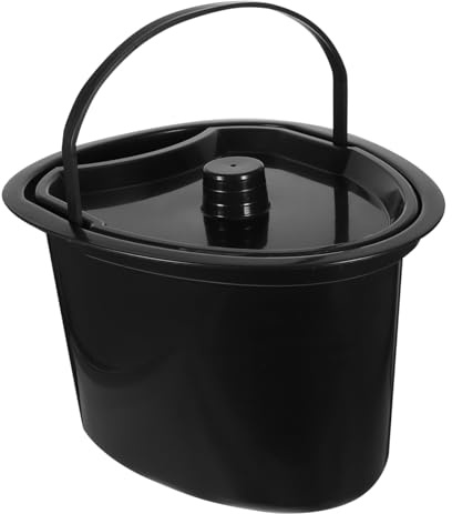 Beatifufu Pot De Chambre En Plastique Avec Couvercle Pot à Urine Léger Pour Personnes Âgées Et Femmes Enceintes De Chambre Compact Et Portable Pour Usage Domestique Et Camping
