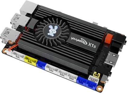 WayPonDEV Youyeetoo X1s x86 Intel Celeron N5095 Mini PC | 64 bit Window/Linux GPIO/UART/SPI/I2C/NFC, Dual M.2 Slot Supporto NVMe/SATA SSD, WIFI/BT per AIoT (X1s, 16+0GB)