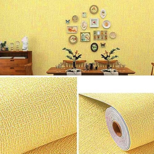 Linen 3D Schaumstoff Wandaufkleber für Zimmer und Wohnkultur, wasserdichtes und feuchtigkeitsbeständiges Design zur Verschönerung von Wandoberflächen mit Textur (Grau)