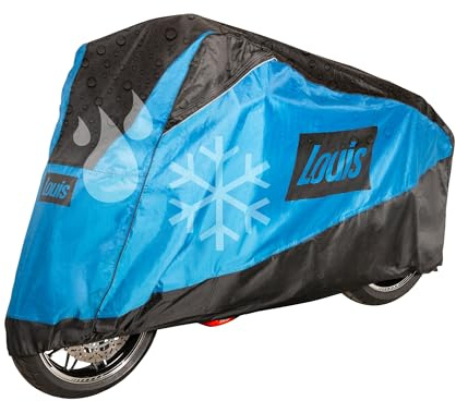 Louis Superior Motorrad Abdeckplane Outdoor, wasserdichte Motorradplane, UV-Schutz, Frostbeständige Roller Abdeckung, Reißfeste Motorradabdeckung Outdoor, Größe L