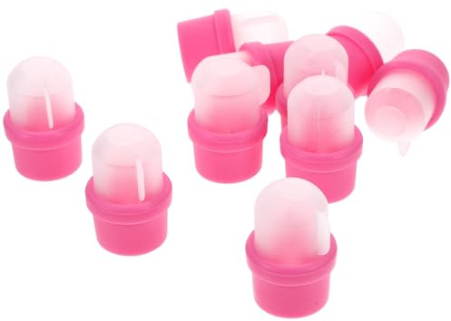 CLISPEED di Coprismalto in Silicone Lavabili e Disinfettabili Riutilizzabili Set da 20 per Rimuovere Smalto Semipermanente per Domestico e
