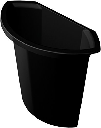 Helit H6106995 - Abfalleinsatz 6 Liter, zum Einhängen, schwarz