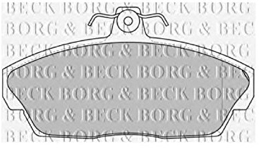 Borg & Beck BBP1662 Front Brake Pads To Fit Land Rover Freelander 1997-