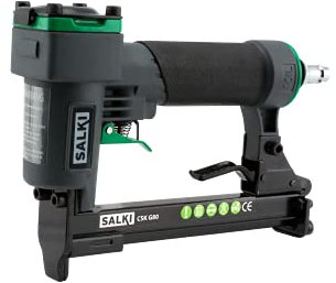 SALKI CSK G80 Grapadora Neumática - Pistola de Grapas Neumática, Para Tapizado y Madera Compatible con Grapas de 6 a 16mm