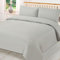 Brentfords Single Duvet Cover Set, Grey Dyed Quilt Bedding with Pillowcase, Soft & Breathable Microfibre Bed Set, Duvet Cover for Single Bed - Grey