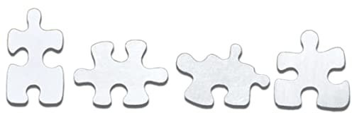 Jigsaw Puzzle Earring Studs in Sterling Silver