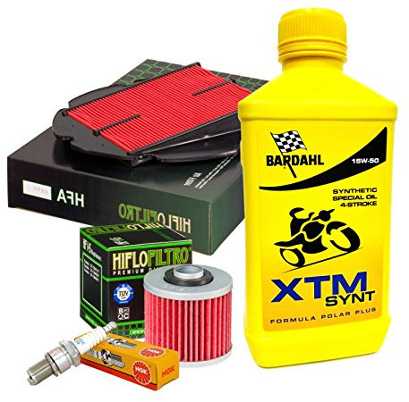 Kit tagliando Bardahl XTM Synt 15W50 filtro olio aria candele Yamaha TDM 900/ABS