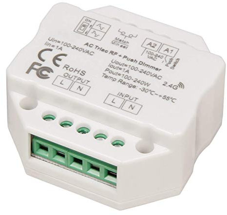 McShine - Tast-Dimmer | TD-24 | LED-geeignet, max. 240W, 230V, passend für UP-Dose