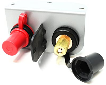 R2X Racing Remote Battery Terminals Car Battery Terminal Jumper Battery Post Terminals Battery Relocation Kit with Heavy Duty Steel Mounting Bracket for UTV ATV Car Trucks RV Tractor Mower Boat