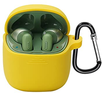 NOKOER JBL Tune 220TWS Schutzhülle aus Silikon, JBL Tune 220TWS, ultradünn, JBL Tune 220TWS – Gelb