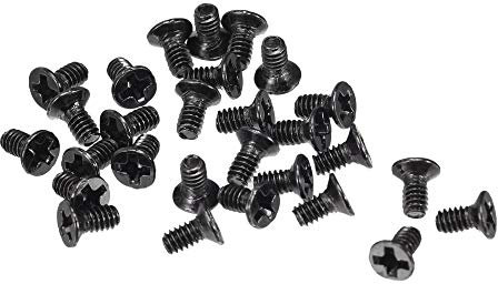 sourcing map M2 x 4mm Phillips Screw Fastener Black for Laptop PC TV Fan Switch 150pcs