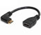 Mini HDMI auf HDMI Adapter, HDMI zu Mini HDMI Konverter, Mini HDMI Stecker auf HDMI Buchse Stecker für Computer, Laptop, TV, Grafikkarte, Kamera, Tablet (rechtwinklig, 15 cm)