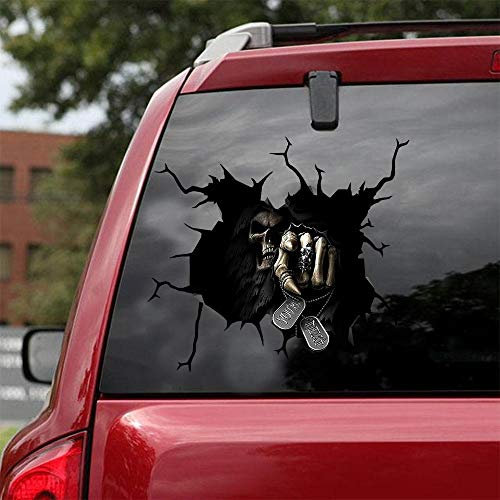 Ocean Gift Death You Next Auto-Aufkleber, Horror-Autoaufkleber, 2 Stück – Realistische Death You Next Aufkleber für Autofenster, Wände Serie 01, Größe 20,3 x 20,3 cm