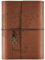 OMEYA Leder Notizbuch Tagebuch, Nachfüllbares Tagebuch für Frauen Mädchen, liniert Retro Reisende Tagebuch A5 16.5 cm x 23.4cm(Braun)