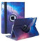 Funda Giratoria para iPad 9.7 Pulgadas 5.ª/6.ª Generación, iPad Air 2 / iPad Air - Funda Protectora con Función Atril Giratoria de 360 Grados con Encendido Automático (Galaxy)