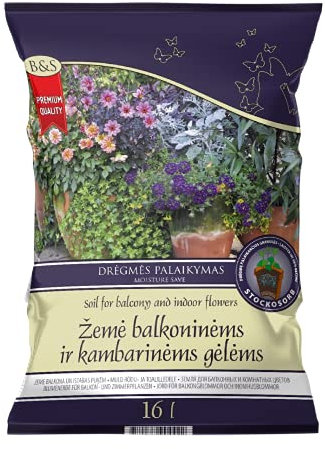 BIOHUMUS & SOIL | TERRENO PER BALCONE E CASA FIORI | per la semina e la propagazione | terriccio verde | terriccio | pavimentazione interna | Confezione da 16 litri