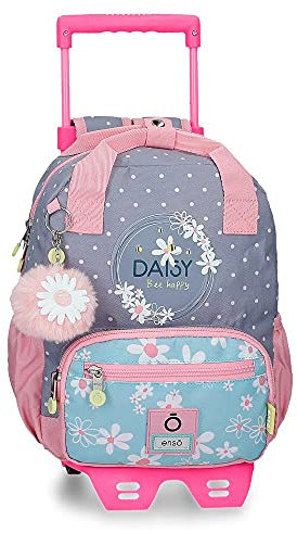 Enso Daisy Kleiner Rucksack mit Trolley, mehrfarbig, 23 x 28 x 10 cm, Polyester, 6,44 l