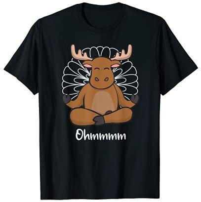 Meditation Elch - Yoga Elch T-Shirt
