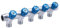 Collecteur Mâle - Femelle 20x27 à Robinetteries Bleues 5 départs 15x21 NOYON & THIEBAULT