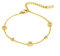 Kim Johanson Edelstahl Damen Fußkettchen *Verschiedene Modelle* in Gold | Fußkette mit Kugeln, Coins & Zirkonia | Rostfrei & Wasserfest | Fußband | Frauen Boho Schmuck | Verstellbar inkl Schmuckbeutel