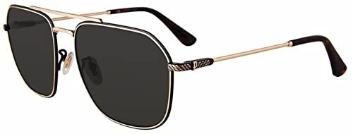 POLICE Herren SPLF64 Sonnenbrille, Glänzendes TOTAL Roségold, 60mm - Reisegeeignet, Unisex, Polarisiert, Metallrahmen, Vintage-Design, Premium-Schutz