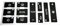 Kit de reparación de botones, pegatinas de coche feas desteñidas, interruptor de Control de aire acondicionado de coche, pegatinas de reparación de botones para Audi A2/ A3 8L A/C ( Color : Negro )