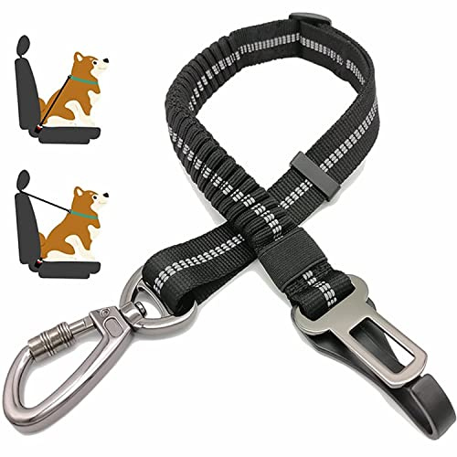 Jorohiker Dog Seat Belt, Adjustable 3 in 1 Dog Safety Belt with Carabiner