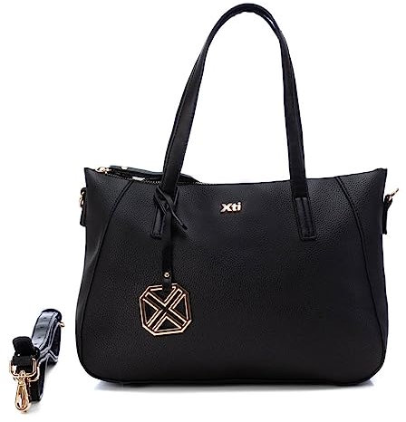 XTI Damen 184203 Schultertasche, Schwarz