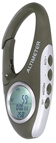 Barometer-Höhenmesser Tragbares Barometer Kompass LCD Digital Multifunktionaler Thermometer Elektrischer Höhenmesser Metrischer für Liebhaber Klettern Camping Outdoor-Sport Aktivitäten