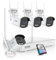 ZOSI 2.5K Spotlight Wireless CCTV Camera System with Person Vehicle Detection, 8CH NVR with 2TB HDD, 4Pcs 4MP WiFi Surveillance Cameras Outdoor Indoor, Color Night Vision, 2-Way Audio, Siren Alarm