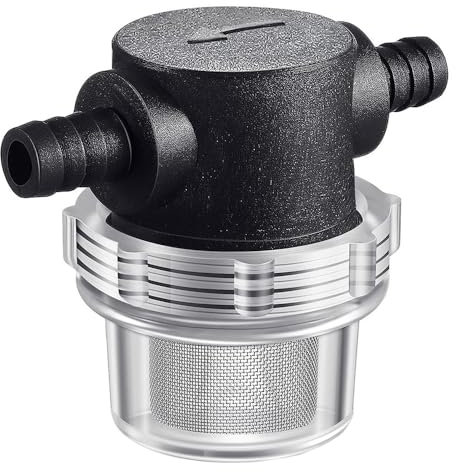 tooloflife 1/2 Zoll Wasserpumpensieb, Transparent Gartensieb Pipeline Filter mit Aluminium Sieb Gitter für Outdoor Garten Landwirtschaft