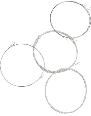 ibasenice Mandolin Strings Set M100 4 Steel Strings Bronze Wound for 8-string Mandolin Universal Replacement Musical Instrument Accessories