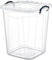 Best House | Plastic Storage Box with Clips & Lids | Size: 50L (L:40cm W:40cm H:49cm) | Set of 1 | Square Shape | Stackable Clear Durable Multipurpose Office Home Kitchen Tools Crafts (LARGE Size)
