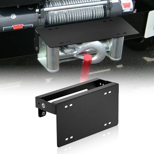 XOOKUN - Number plate holder for front winch 90 degree rotatable suitable for Hawse and Roller rails 10 inches