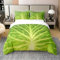 Homewish Vegetable 100% Cotton Duvet Cover for Adult,Green Lettuce Comforter Cover,Cabbage Bedding Set,3D Food Themed Quilt Cover 3pcs Super King for Bedroom Decor
