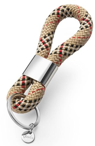 Dinalu Schlüsselanhänger silber (elegant beige)