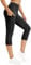 Rexspek Sporthose Damen 3/4 mit Tasche,Blickdicht Sport Leggings Damen, Jogginghose Damen Capri Leggings Damen Fitnesshose M