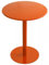 Bistrotisch, Metall-Cocktail-Bistrotisch, Ecktisch/Beistelltisch, Kleiner runder Couchtisch (Farbe: Orange, Größe: Durchmesser 60 x 73 cm)
