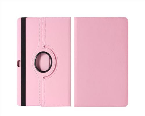 INSOLKIDON Compatible avec Coque Huawei MediaPad M2 10-inch M2-A01W/L Tablet Étui de Protection Pliable Housse Cuir Case Cover avec Fonction Sommeil/Réveil Automatique Fonction Support (Rose)