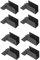 Jasaly Kit per pergola in acciaio per lavorazione del legno, staffa di montaggio superiore, hardware modulare per pergola per legname 2 x 4, facile da usare, confezione da 8