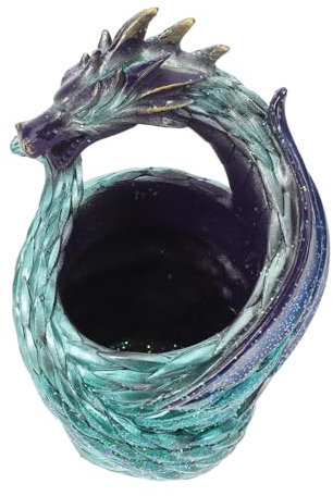 BESPORTBLE Dragon Type Animal Shaped Planter - Outdoor Succulent Garden Pot with Feet - Unique Resin Patio Planter
