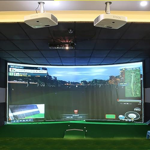 CFDZCP 39x118/78.7x118Golf Simulator Screen For Home, HD Impact Screen Projection Screen With Sound Insulation, Practice Your Swings At Full-force(Fireproofcloth,3 * 1m)