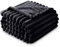 GC GAVNO CAVAILIA Ribbed Blanket Throw | Fluffy Fleece Throws For Sofas, Bed, Settee, Couch | Comfortable Extra Large Blankets & Throws | King Size 200x240 Cm | Black