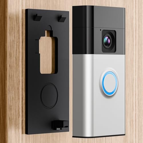 Locka Adhesive Video Doorbell Mount for All-New Ring Battery Doorbell (1st Generation - 2024 Release), No Drilling Camera Door Mounting Holder Bracket Accessories for Apartments Office Houses