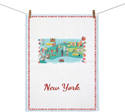AKTAP New York Küchentuch New York Themed Gifts New York Kitchen Decor New York City Handtuch New York Souvenirs Geschenke (Handtuch, New York Towel-HT)