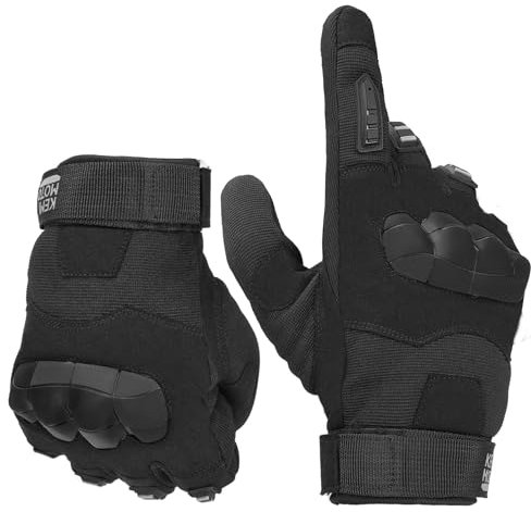 KEMIMOTO Outdoor Handschuhe Herren, Taktische Handschuhe, Touchscreen, Atmungsaktiv, Vollfinger, Einsatzhandschuhe für Arbeit, Wandern, Jagd und Security,
