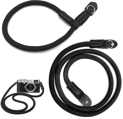 VZU 2 STK105 cm Kameragurt Kamera Tragegurt Kompatibel mit Nikon Sony Fuji Micro Single DSLR-Kamera, Schultergurt Kamera mit Handschlaufe Nylon Kletterseil Kamera Hals Schultergurt