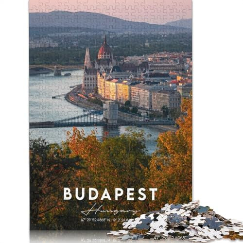 Budapest Puzzle für Erwachsene, herausforderndes und kniffliges Puzzle für Frauen und Männer, 520 Teile (52 x 38 cm)
