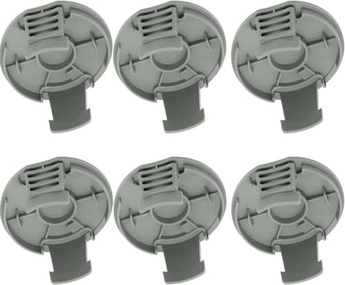 StarRing 3/6 Pack Trimmer Spool Cover Fit for Bosch Spool Cover for EasyGrassCut 18V-230.18V-26.18V-260.23.26 F016F05800 Grass Trimmer，Replacement Spool Caps (6PCS)
