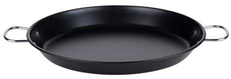 Edco Eindhoven B.V. Alpina Paella-Pfanne Ø39,5 cm – Für Induktion, Gas, Elektro und Keramik – Antihaftversiegelte Paella Pfanne mit Griffen für Familiengerichte